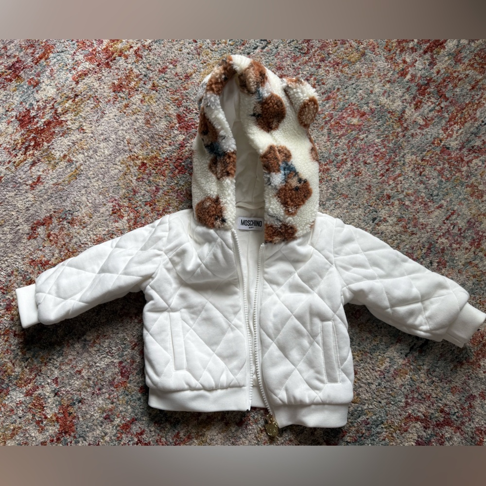 Moschino Cream Baby Jacket